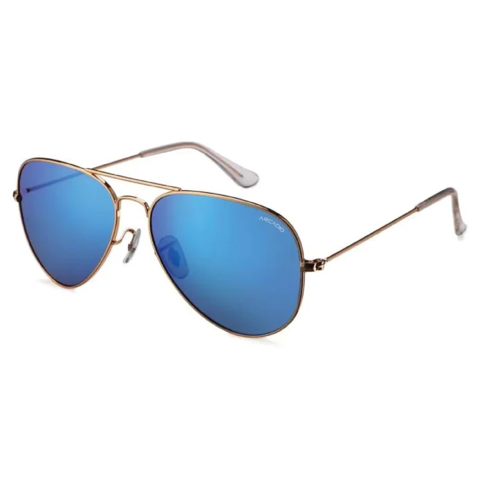 metallic Square frame sunglasses
